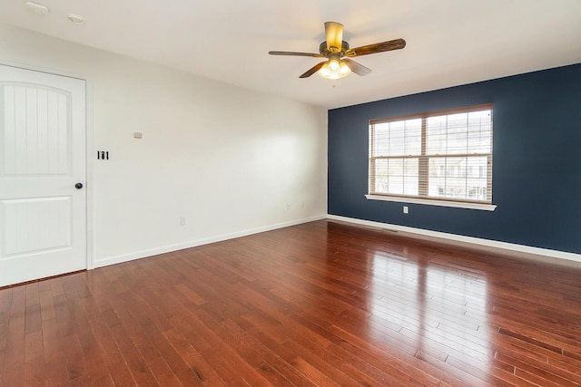 621 E Princeton Ave, Palmerton, PA 18071 - unfurnished room featuring ceiling fan, wood finished floors, and baseboards
