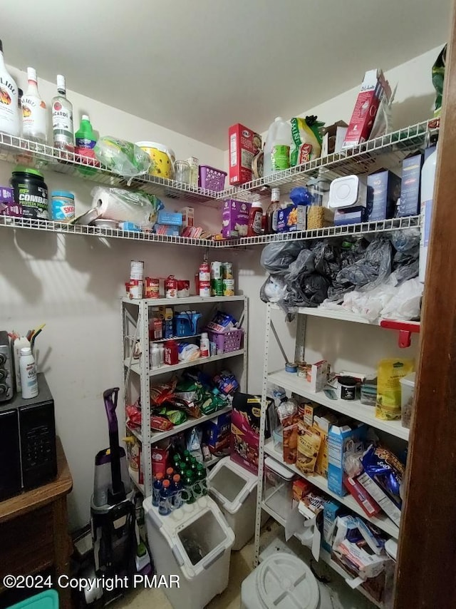 view of pantry