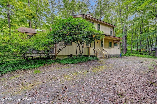 view of rear view of house