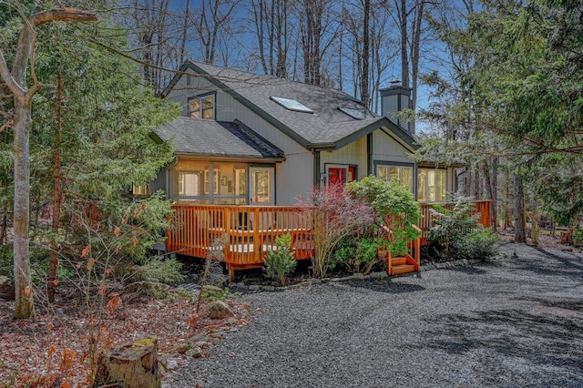 1527 Crestview Ln, Pocono Pines, PA 18350 - view of deck