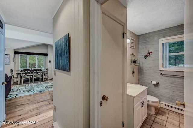 1527 Crestview Ln, Pocono Pines, PA 18350 - living area featuring crown molding, carpet floors, and a ceiling fan
