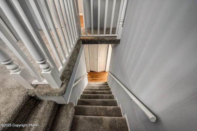 view of stairs