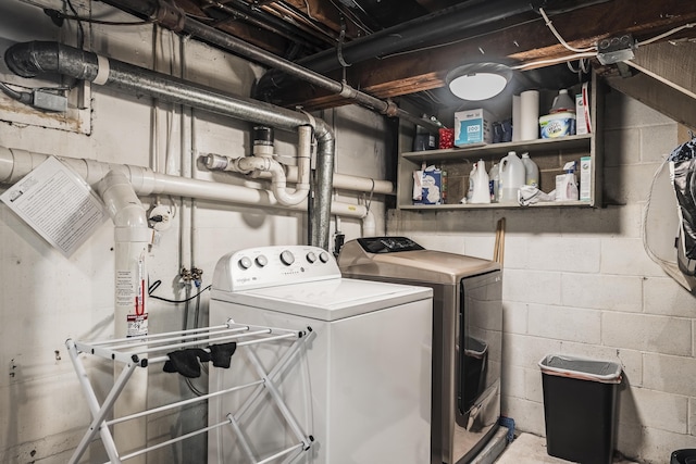 631 Main St, Tatamy, PA 18085 - laundry area with washing machine and clothes dryer