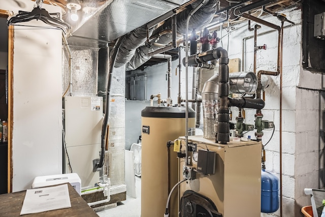 631 Main St, Tatamy, PA 18085 - utility room with gas water heater