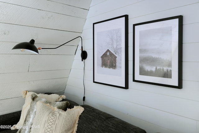 interior details with wooden walls