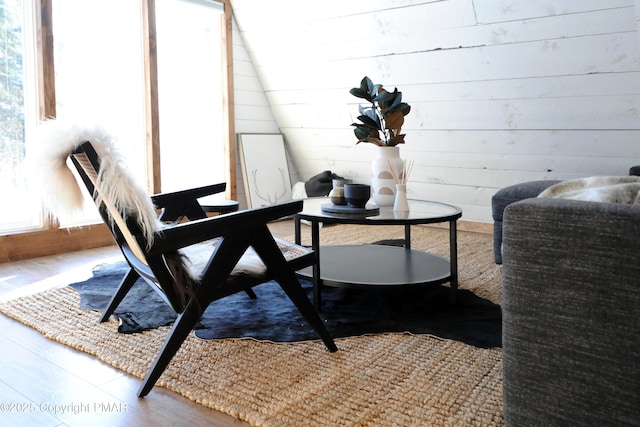 interior space featuring wood-type flooring