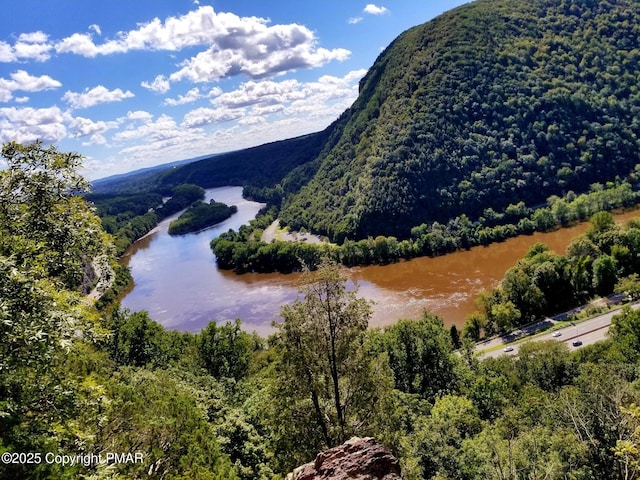 property view of mountains with a water view