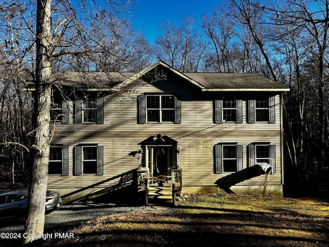 view of colonial house