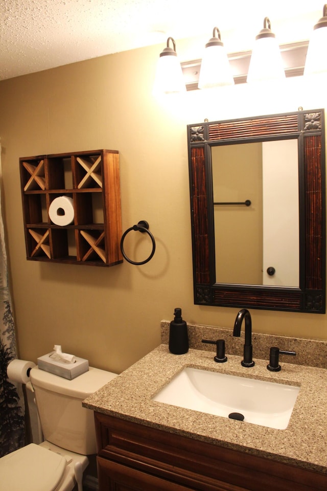 248 High Pass Way, Tannersville, PA 18372 - bathroom with vanity and a textured ceiling