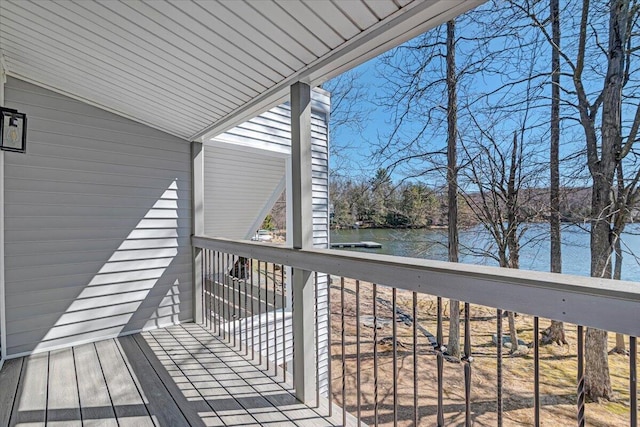 134 Laurel Hill Dr Unit 102, Greentown, PA 18426 - wooden terrace featuring a water view