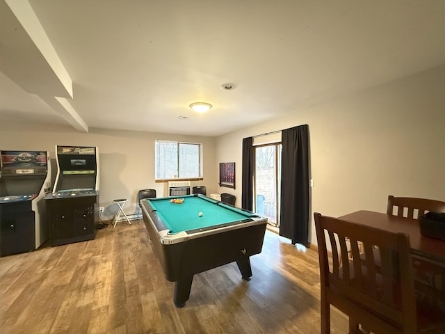 248 Penn Forest Trl, Albrightsville, PA 18210 - playroom featuring wood finished floors and pool table