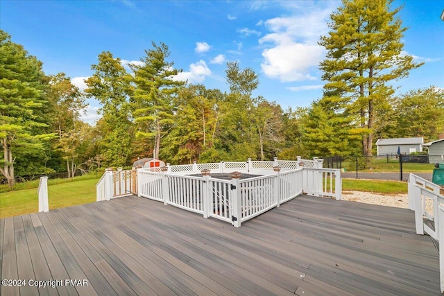 view of wooden terrace