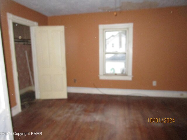 interior space featuring dark hardwood / wood-style flooring