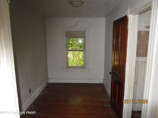 146 Buttonwood St, Jessup, PA 18434 - spare room featuring wood finished floors and baseboards