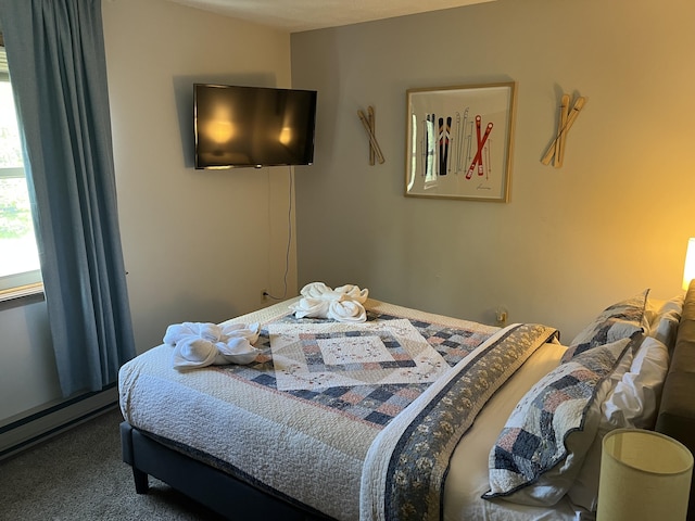 1076 Knollwood Dr, Tobyhanna, PA 18466 - bedroom featuring carpet and baseboard heating