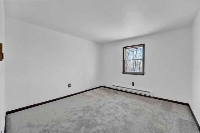 41 Pinoak Dr, Jim Thorpe, PA 18229 - spare room featuring a baseboard heating unit and carpet flooring