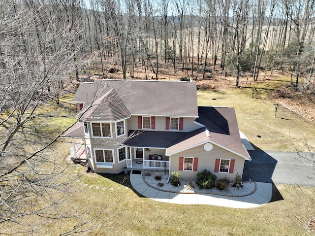 birds eye view of property