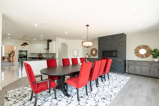 901 Meyer Rd, Nazareth, PA 18064 - dining room with light wood-style floors and recessed lighting
