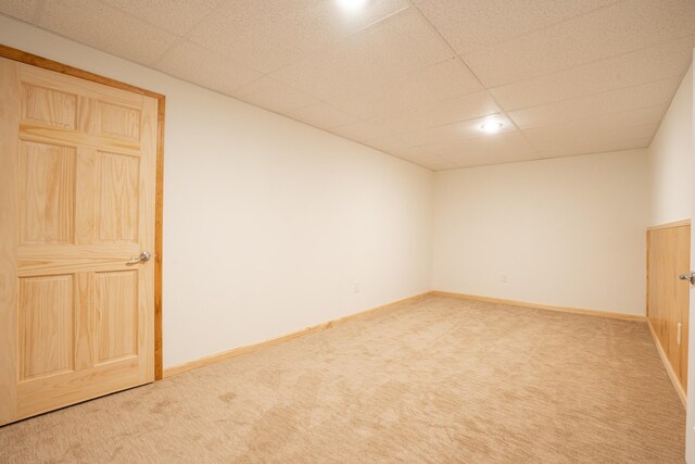 901 Meyer Rd, Nazareth, PA 18064 - unfurnished room featuring baseboards, a drop ceiling, and light colored carpet