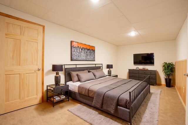 901 Meyer Rd, Nazareth, PA 18064 - carpeted bedroom with baseboards and a drop ceiling