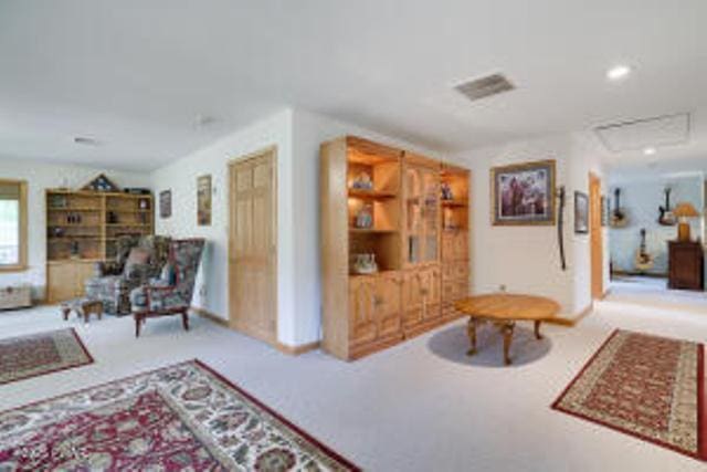 7 Shore Line Dr, Lakeville, PA 18438 - carpeted living room featuring recessed lighting