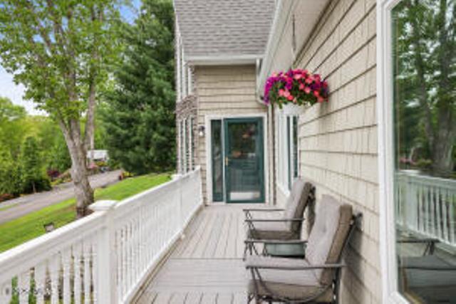 7 Shore Line Dr, Lakeville, PA 18438 - view of wooden deck