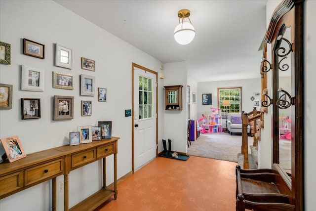 114 Gregory Ct, Stroudsburg, PA 18360 - corridor featuring light carpet