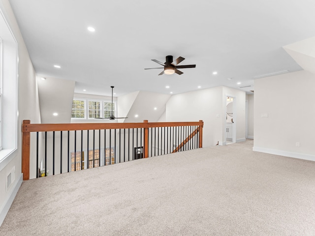 26 Susquehanna Dr, Jim Thorpe, PA 18229 - carpeted spare room with a ceiling fan and recessed lighting