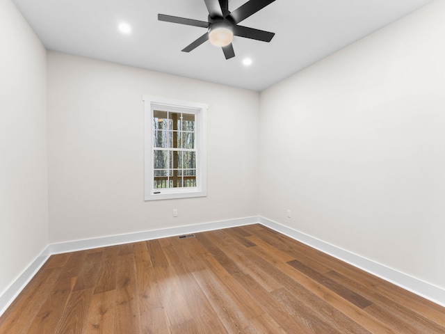 26 Susquehanna Dr, Jim Thorpe, PA 18229 - unfurnished room featuring wood finished floors, a ceiling fan, and recessed lighting