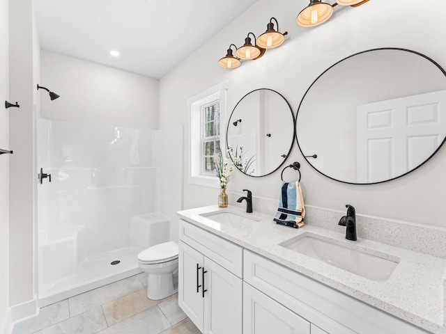 26 Susquehanna Dr, Jim Thorpe, PA 18229 - bathroom with double vanity and a shower