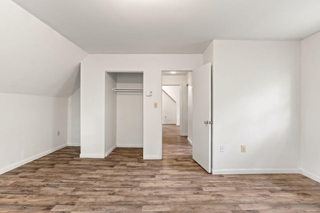 1221 Alder Rd, East Stroudsburg, PA 18302 - unfurnished bedroom with wood finished floors, baseboards, and a closet