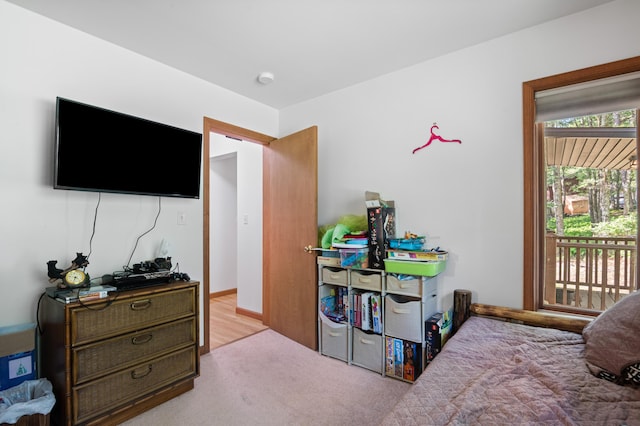 130 Ruffed Grouse Rd, Bushkill, PA 18324 - carpeted bedroom featuring access to exterior