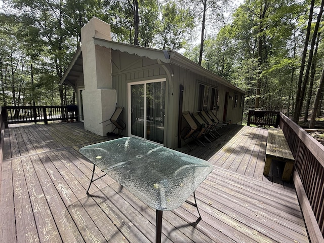 1827 Stag Run, Pocono Lake, PA 18347 - deck featuring view of scattered trees
