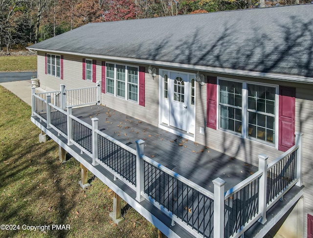 view of deck