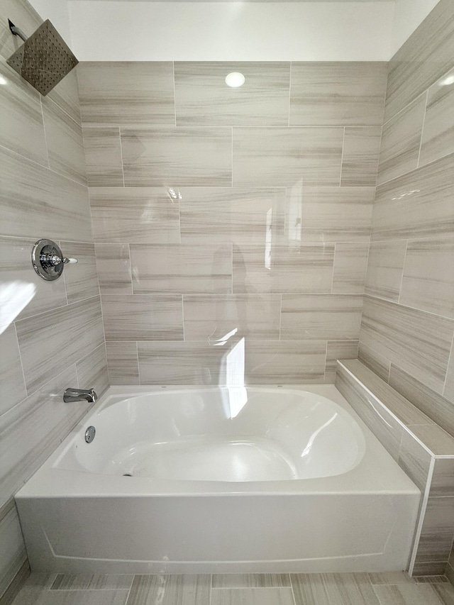 bathroom featuring shower / tub combination