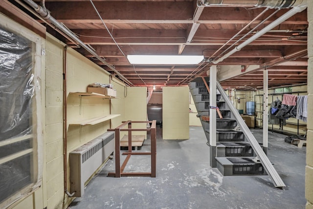 60 Maple Dr, Palmerton, PA 18071 - unfinished below grade area featuring stairs