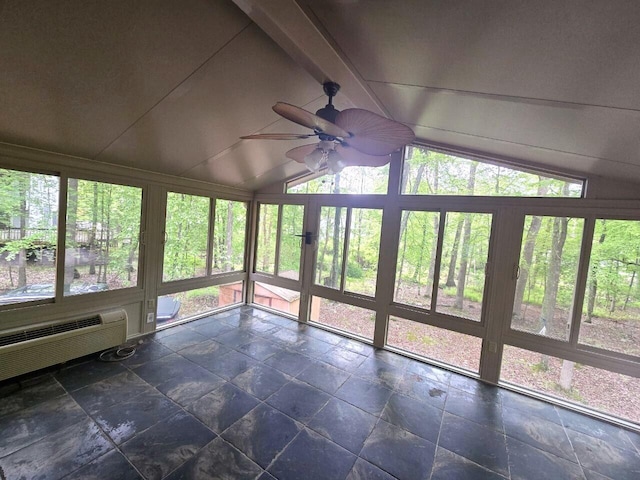 3221 Windermere Dr, Bushkill, PA 18324 - unfurnished sunroom featuring a ceiling fan and healthy amount of natural light