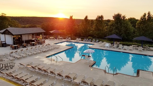 3221 Windermere Dr, Bushkill, PA 18324 - community pool featuring a patio area