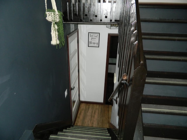 7086 Boulder Ct, Tobyhanna, PA 18466 - stairs with wood finished floors