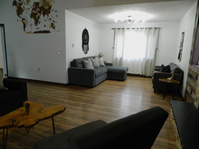 7086 Boulder Ct, Tobyhanna, PA 18466 - living room with wood finished floors and a chandelier