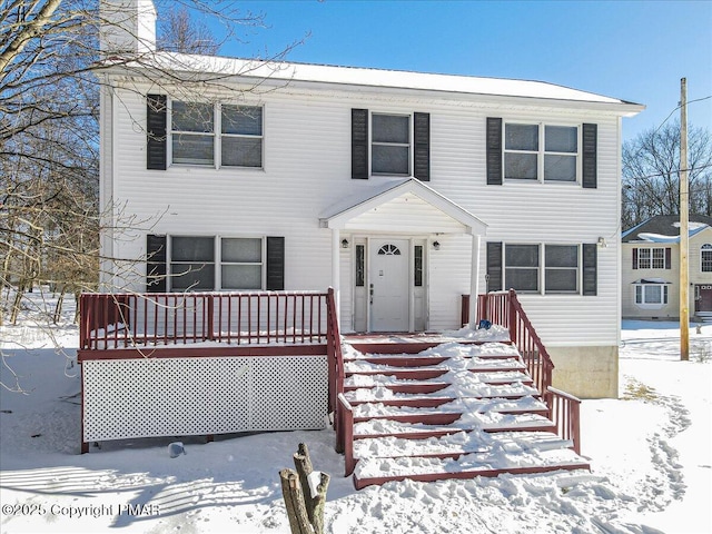 view of front of home