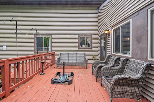 1117 Belaire Dr, East Stroudsburg, PA 18301 - view of wooden terrace