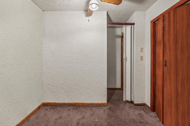 1117 Belaire Dr, East Stroudsburg, PA 18301 - hallway with a textured wall, carpet floors, and a textured ceiling