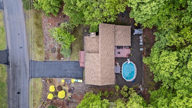 1117 Belaire Dr, East Stroudsburg, PA 18301 - aerial view of property and surrounding area with a pool