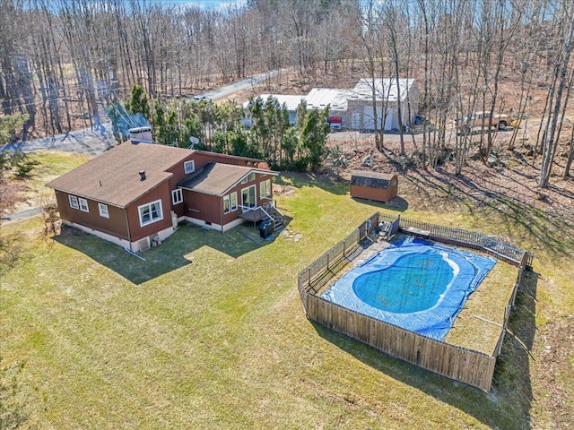birds eye view of property