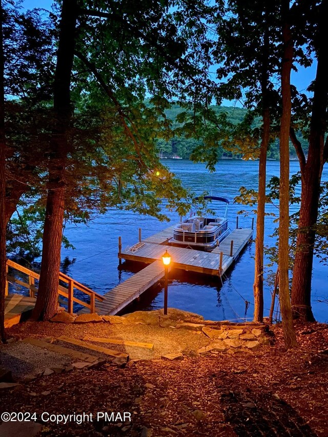 133 N Eastwood Dr, Greentown, PA 18426 - dock area featuring a water view