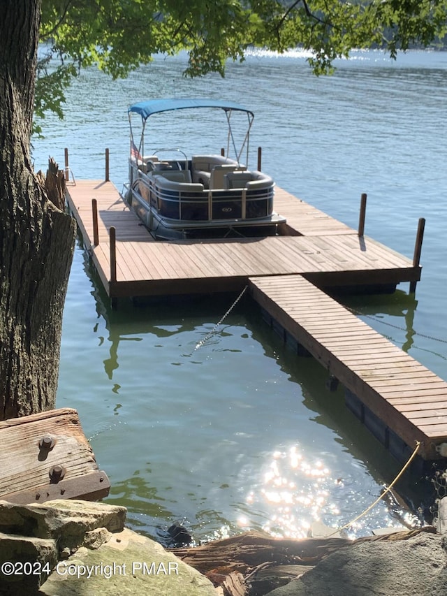 133 N Eastwood Dr, Greentown, PA 18426 - view of dock featuring a water view