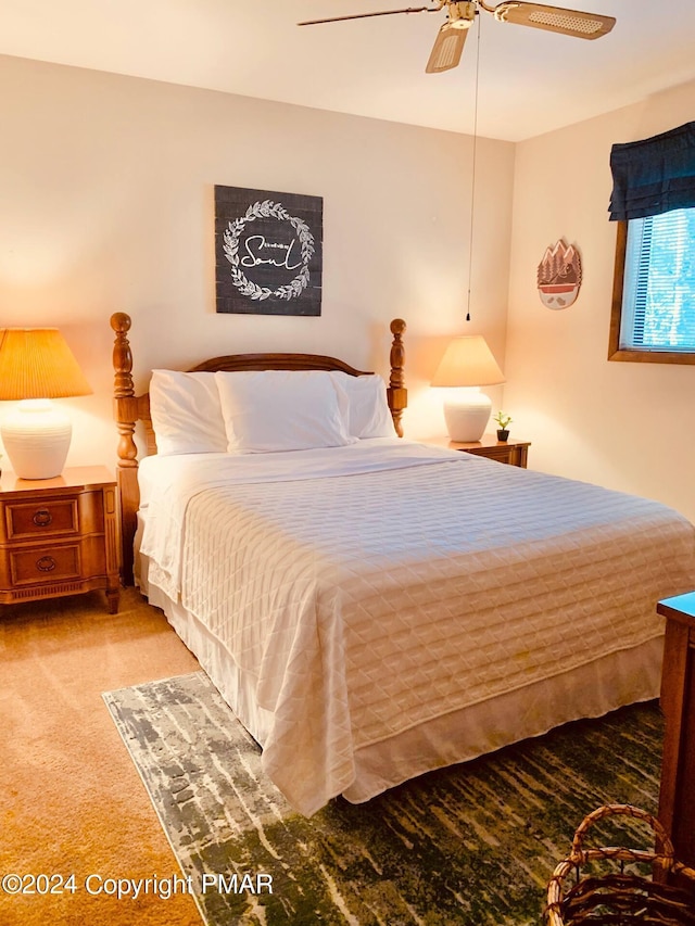 133 N Eastwood Dr, Greentown, PA 18426 - bedroom featuring carpet and a ceiling fan