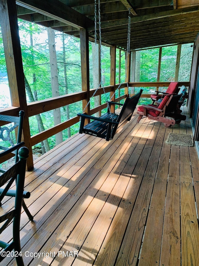 133 N Eastwood Dr, Greentown, PA 18426 - view of wooden terrace