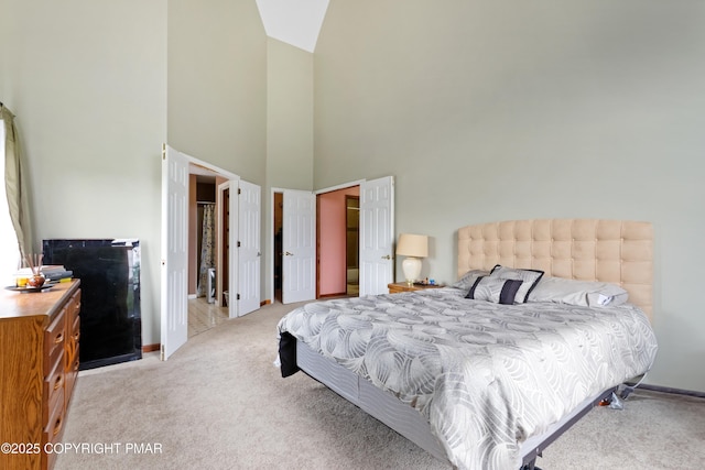 2247 Reo Dr, Effort, PA 18330 - bedroom featuring light colored carpet and a high ceiling